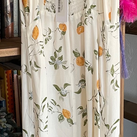 REFORMATION Dominique Citron Dress NWT - Picture 7 of 10